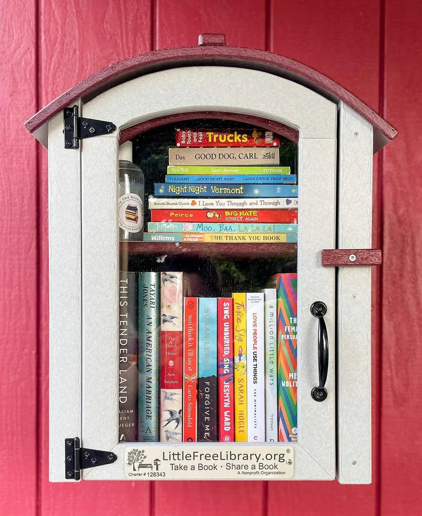 Composite Two Story Arched Little Free Library - Image 3