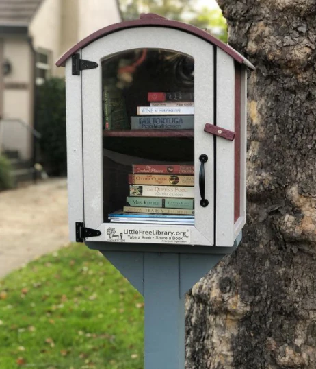 Composite Two Story Arched Little Free Library - Image 5