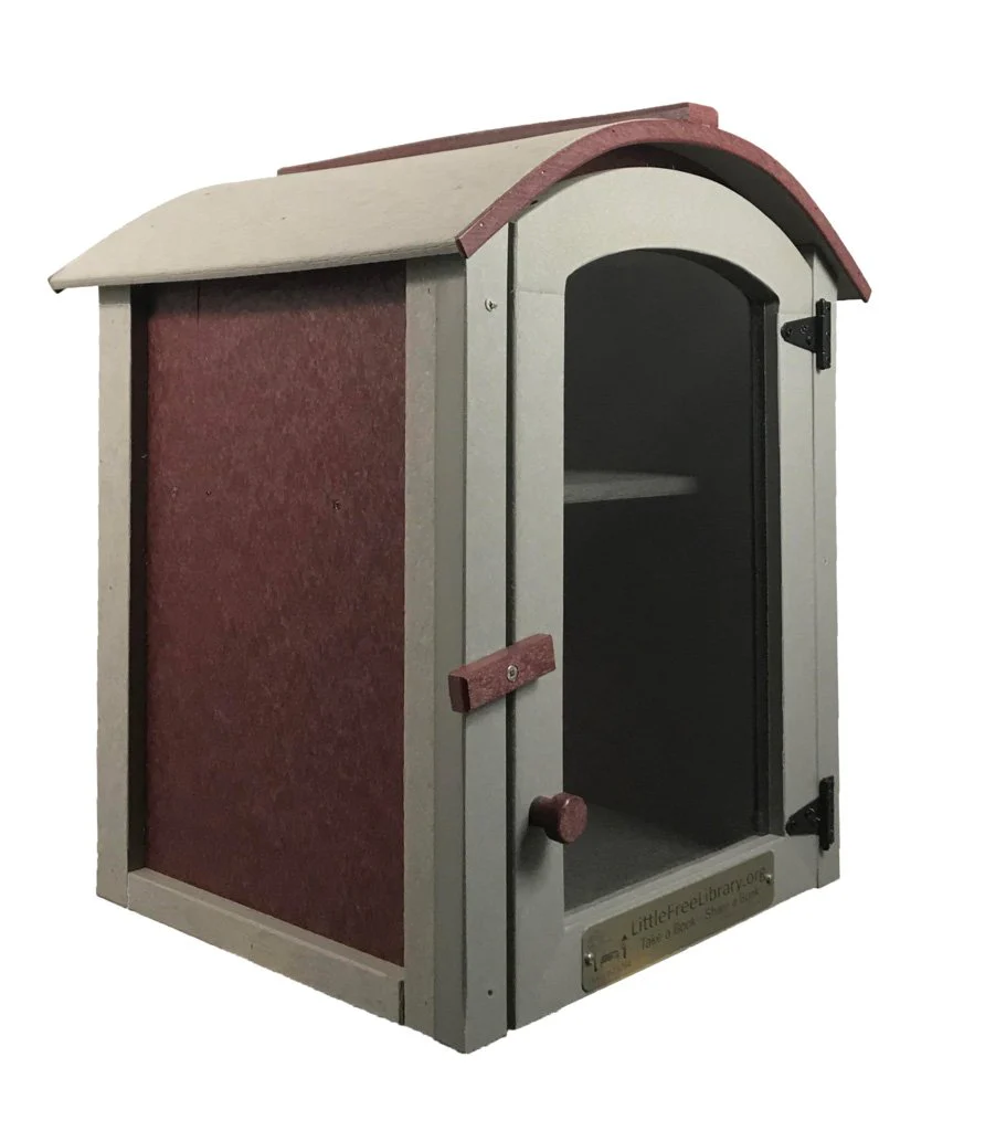 Composite Two Story Arched Little Free Library - Image 6