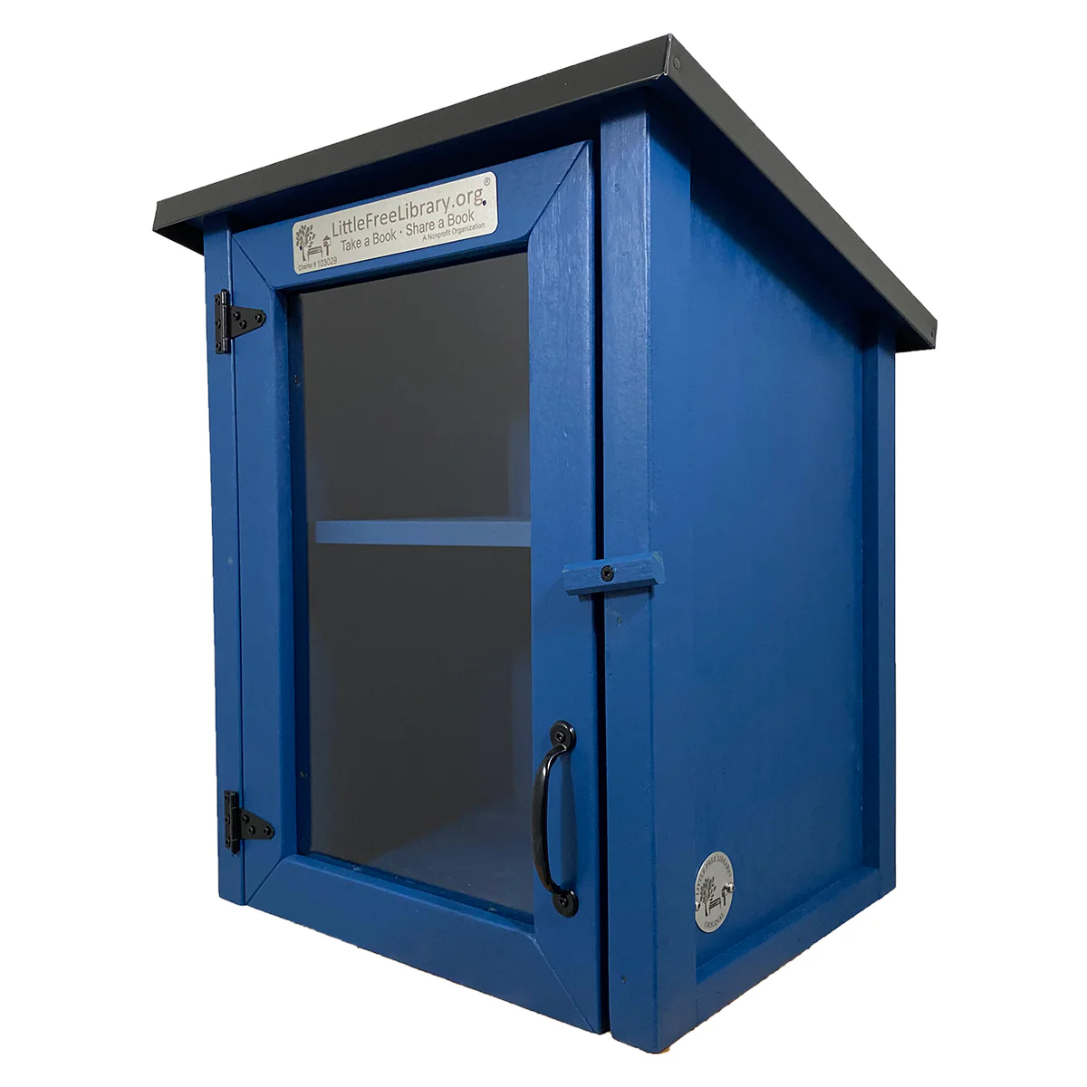 Two Story Shed Blue Kit Little Free Library - Image 11