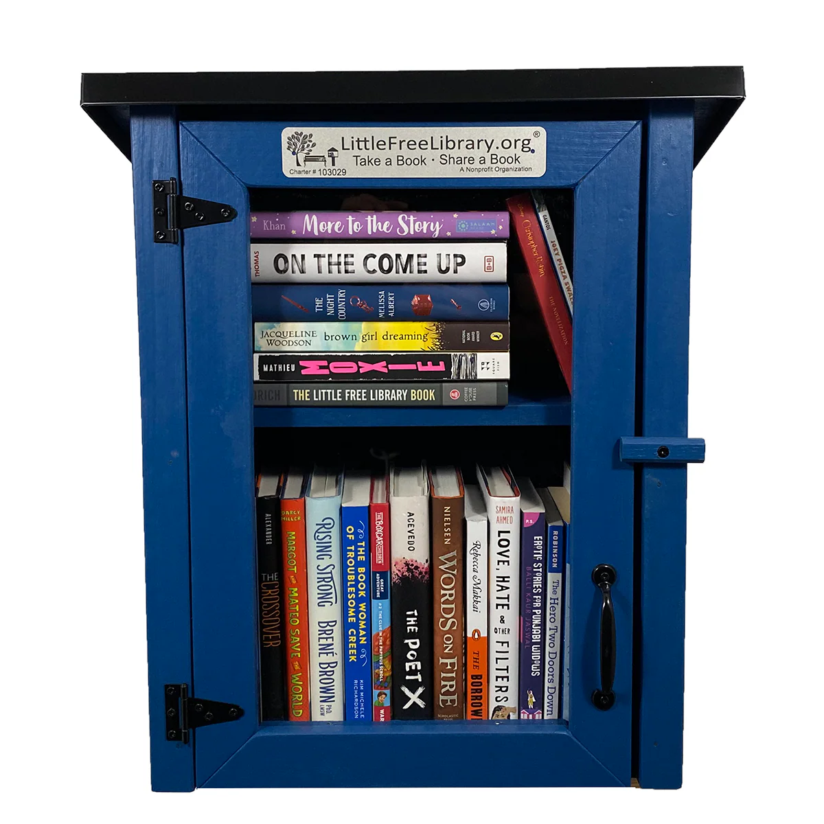 Two Story Shed Blue Kit Little Free Library - Image 7