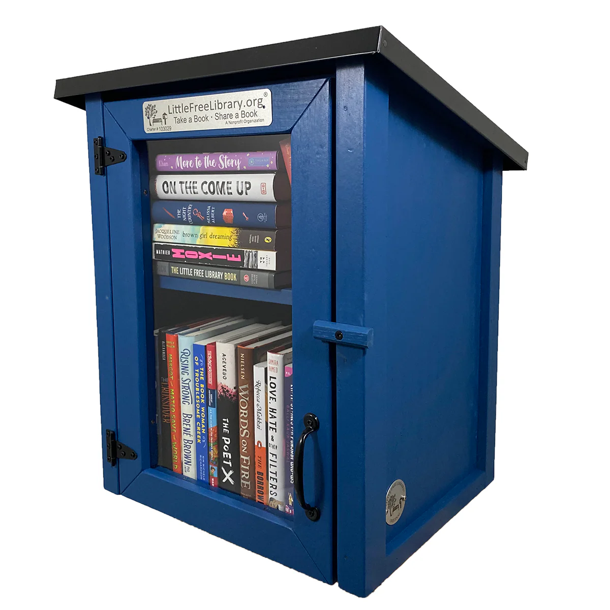 Two Story Shed Blue Kit Little Free Library - Image 8