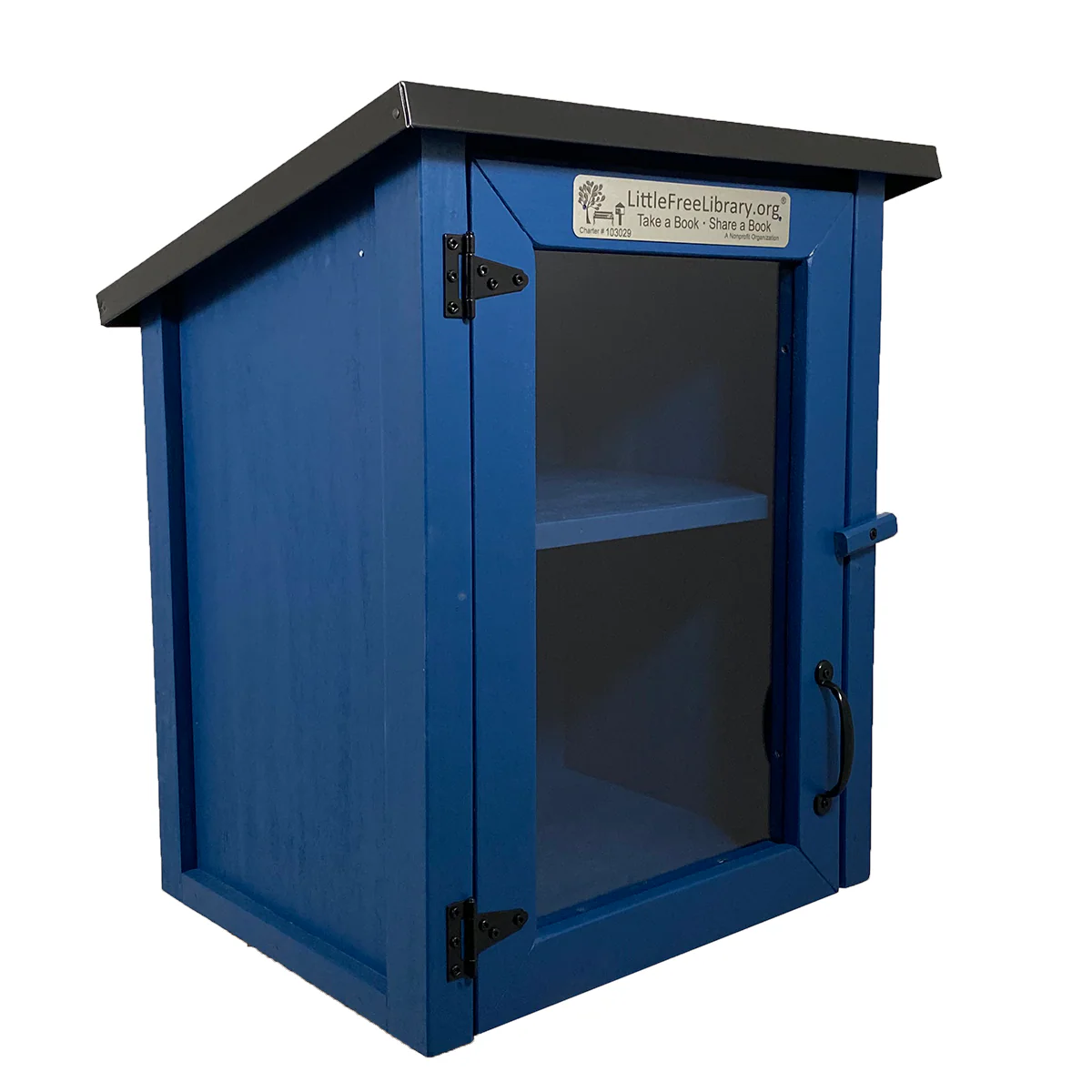 Two Story Shed Blue Kit Little Free Library - Image 9