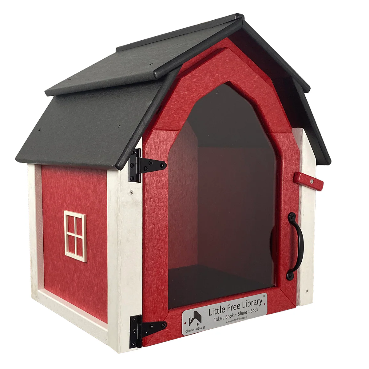 Composite Barn Red Little Free Library - Image 6