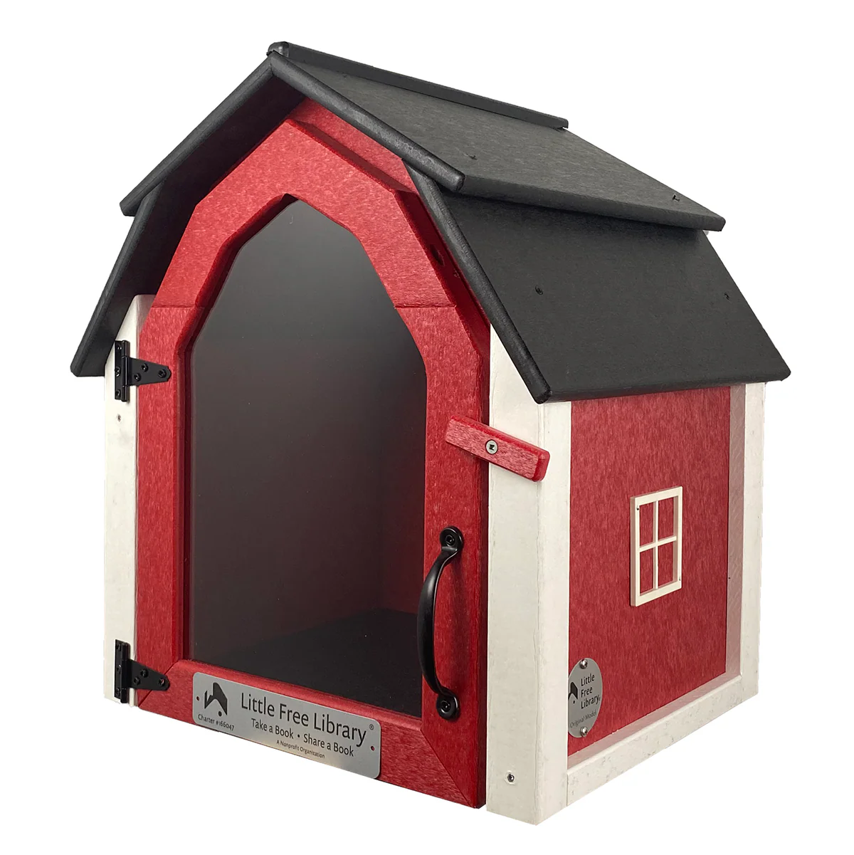 Composite Barn Red Little Free Library - Image 7