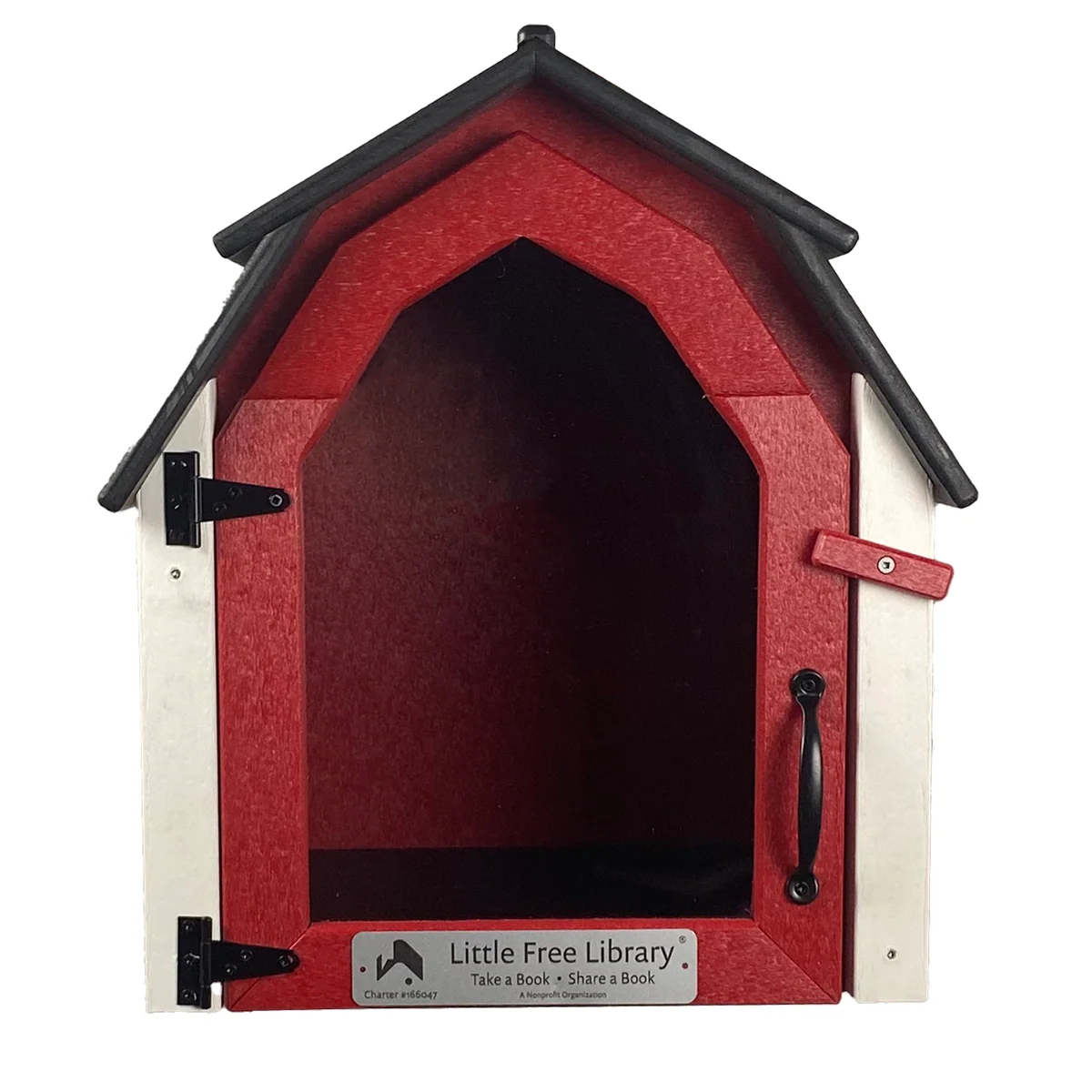 Composite Barn Red Little Free Library - Image 8