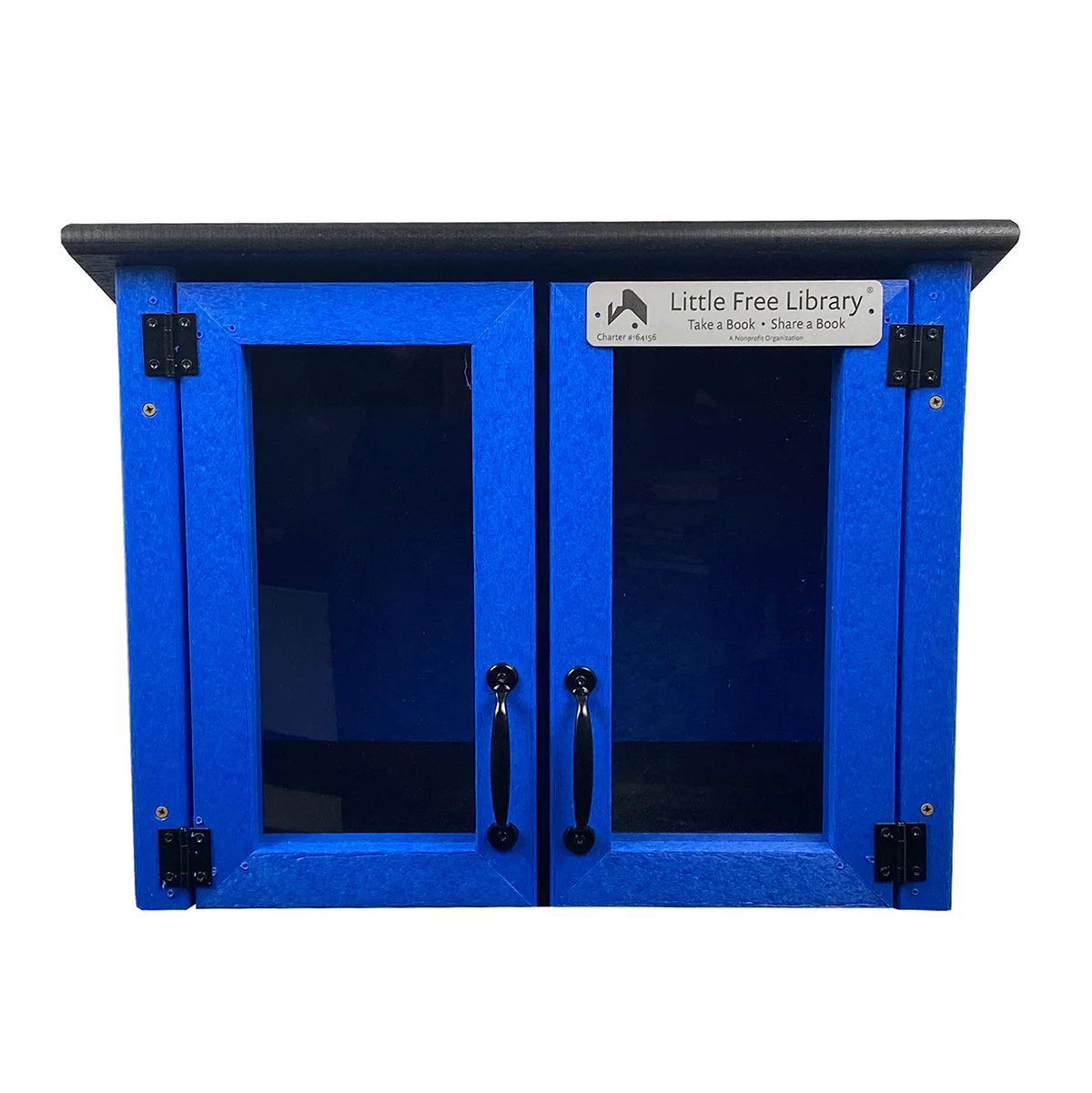 Composite Double Door Cottage Blue Kit Little Free Library - Image 9