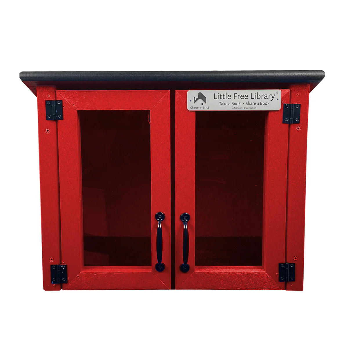 Composite Double Door Cottage Red Kit Little Free Library - Image 10
