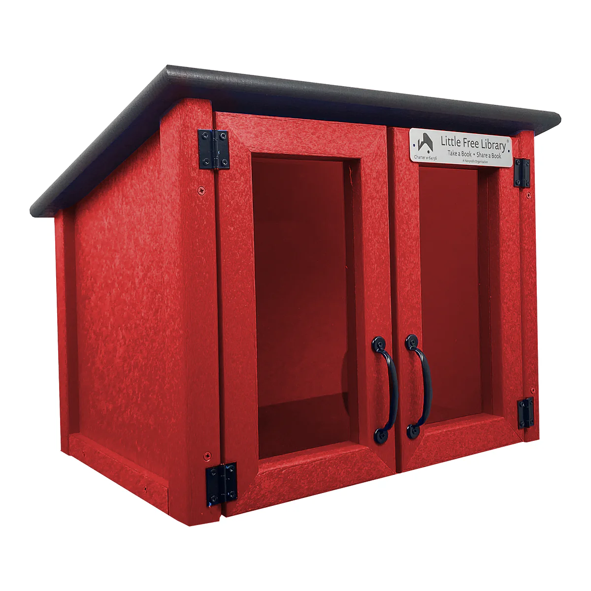 Composite Double Door Cottage Red Kit Little Free Library - Image 8