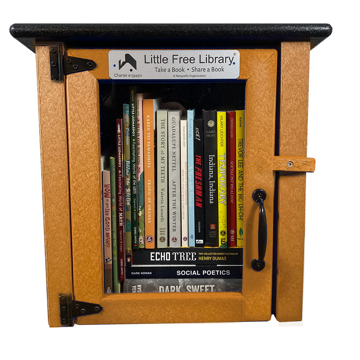 Composite One Story Cedar Little Free Library - Image 4