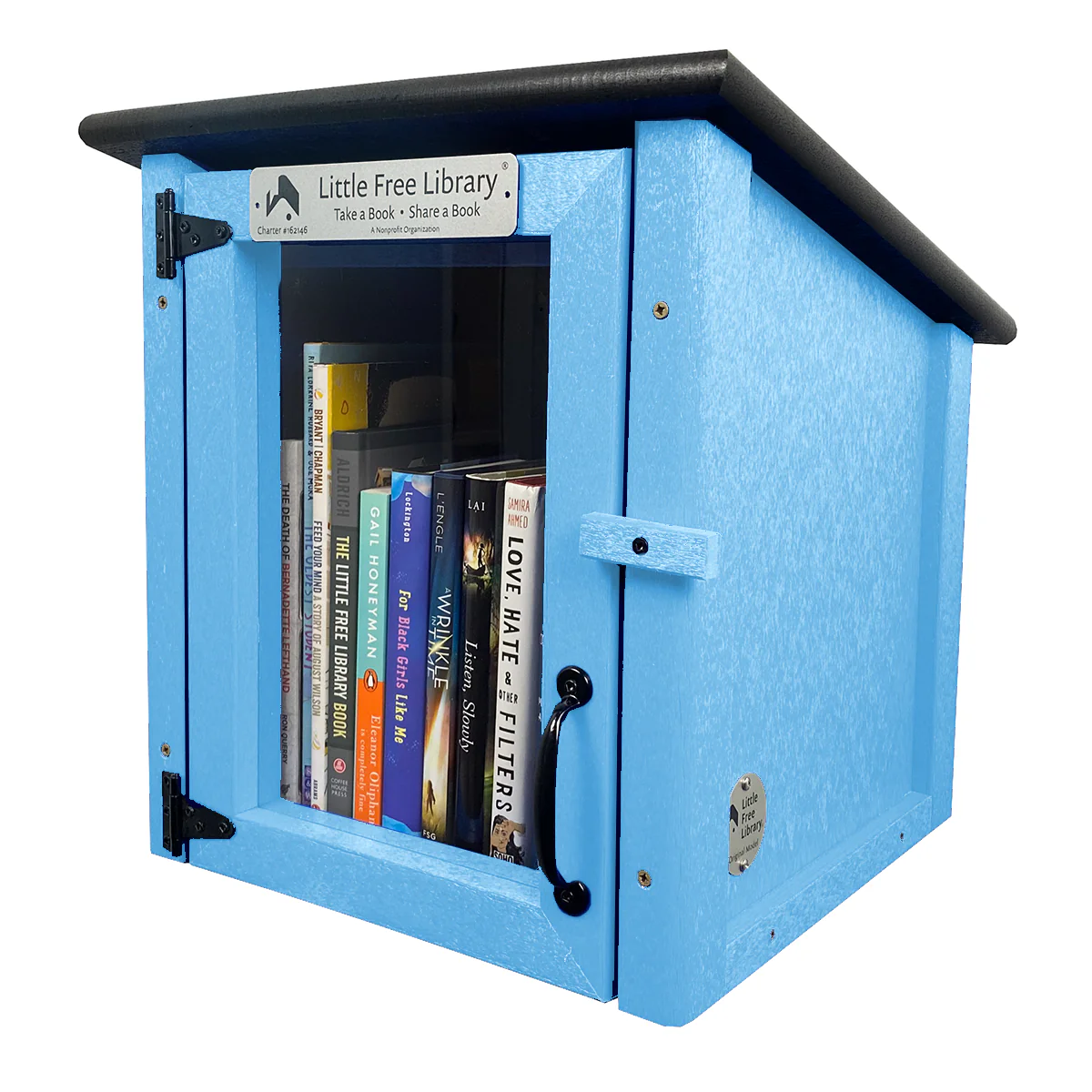 Composite One Story Light Blue Kit Little Free Library - Image 5