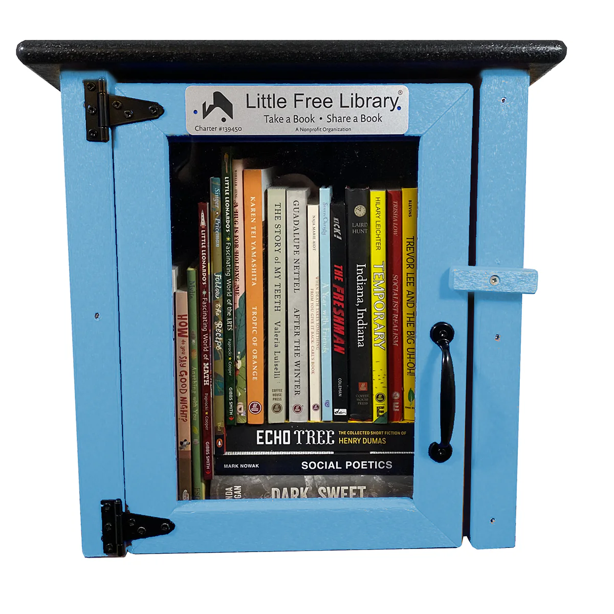 Composite One Story Light Blue Kit Little Free Library - Image 6