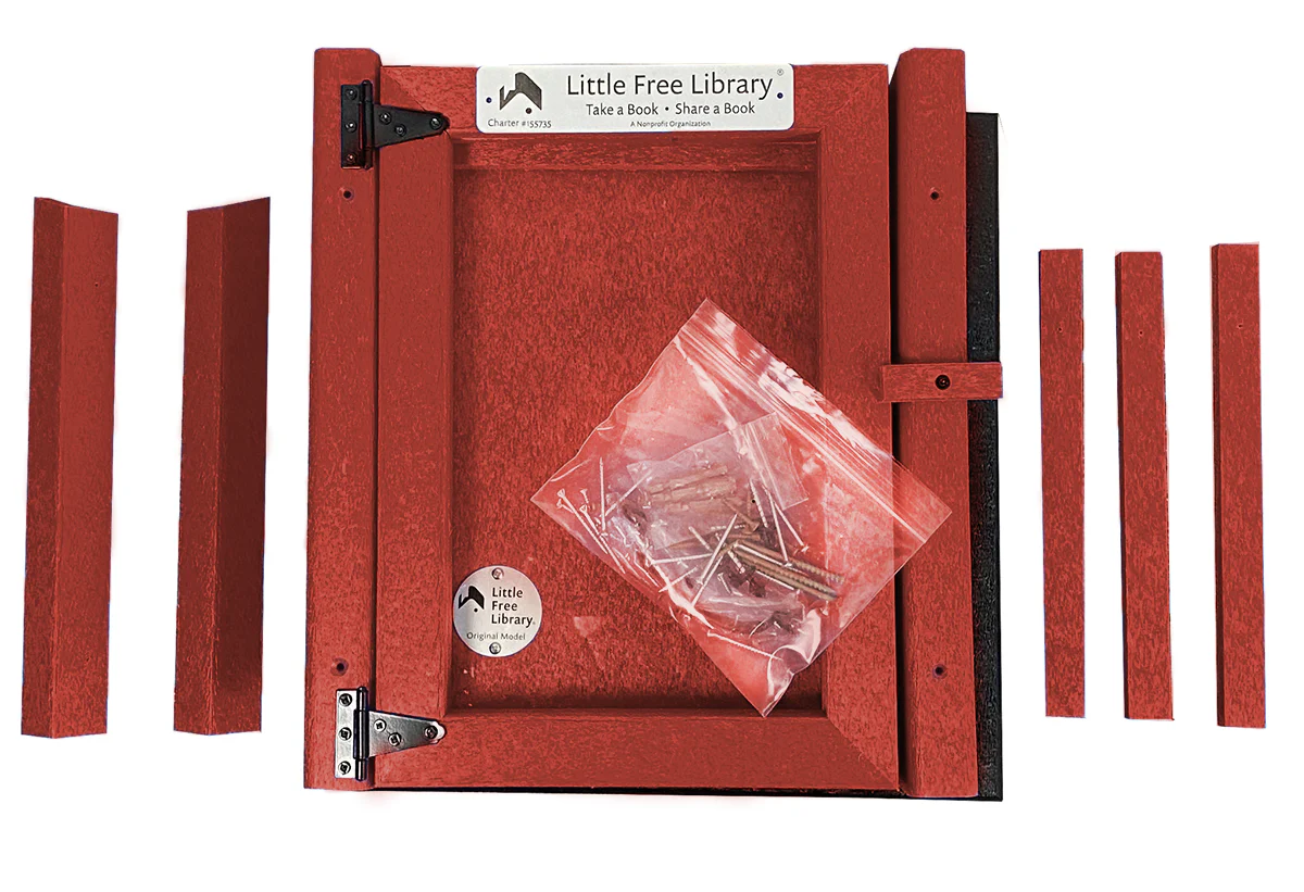 Composite One Story Red Kit Little Free Library - Image 3