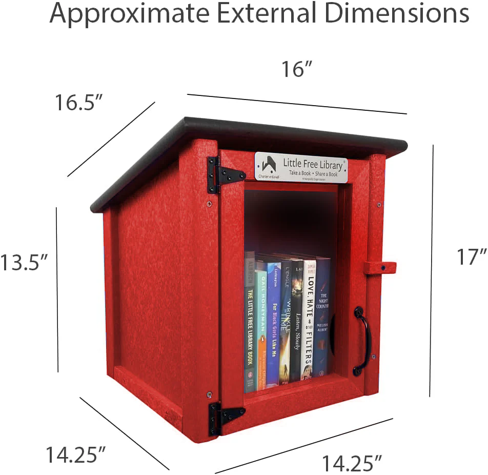 Composite One Story Red Kit Little Free Library - Image 9