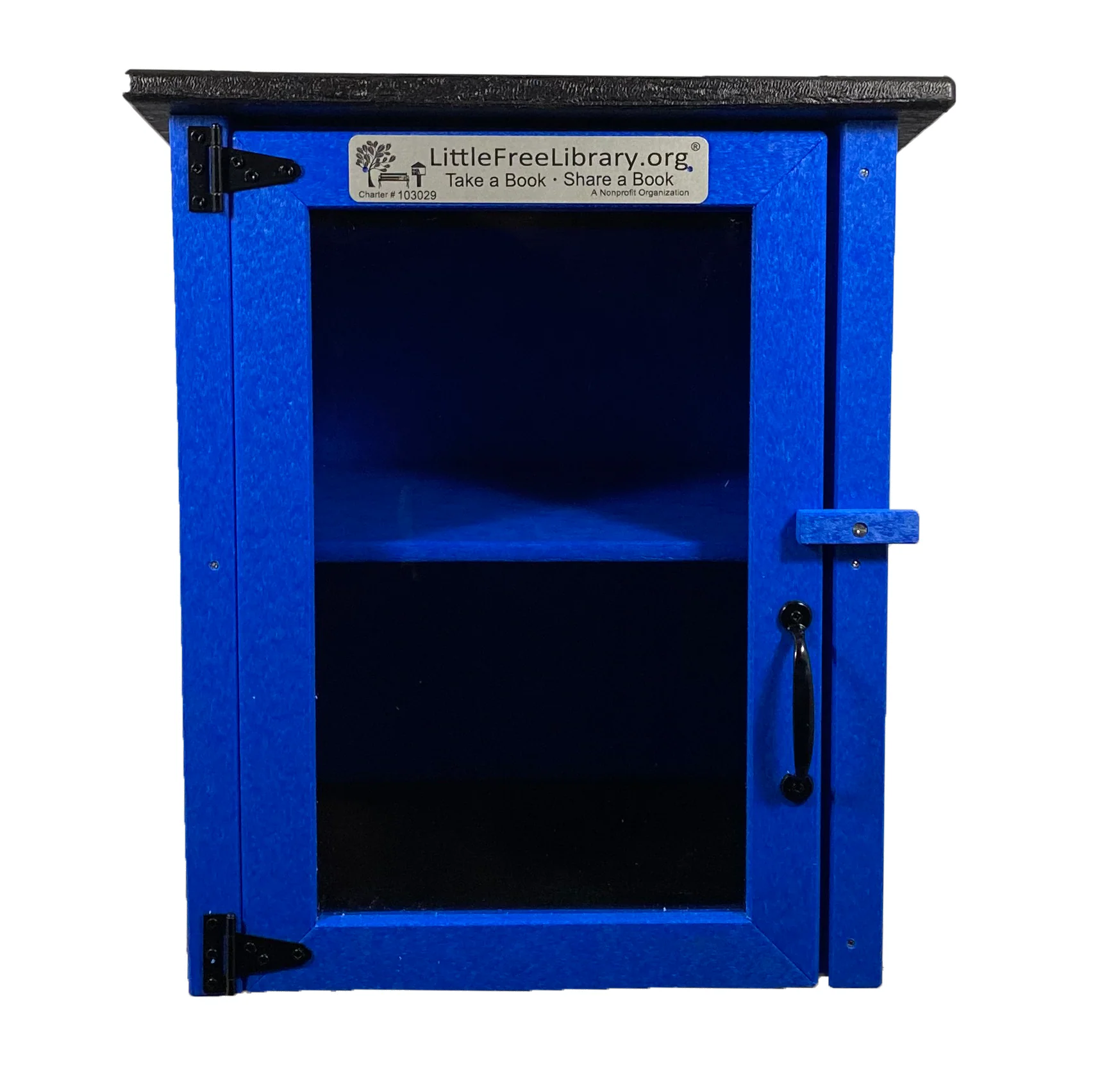 Composite Two Story Blue Little Free Library - Image 10