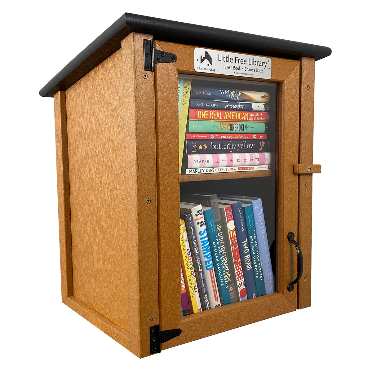 Composite Two Story Cedar Kit Little Free Library - Image 3
