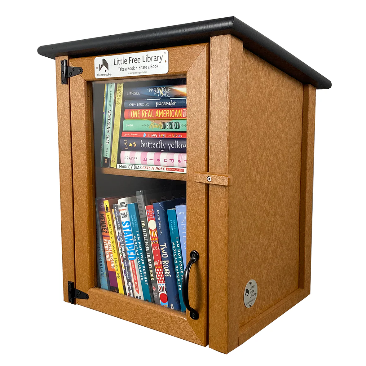 Composite Two Story Cedar Little Free Library - Image 3