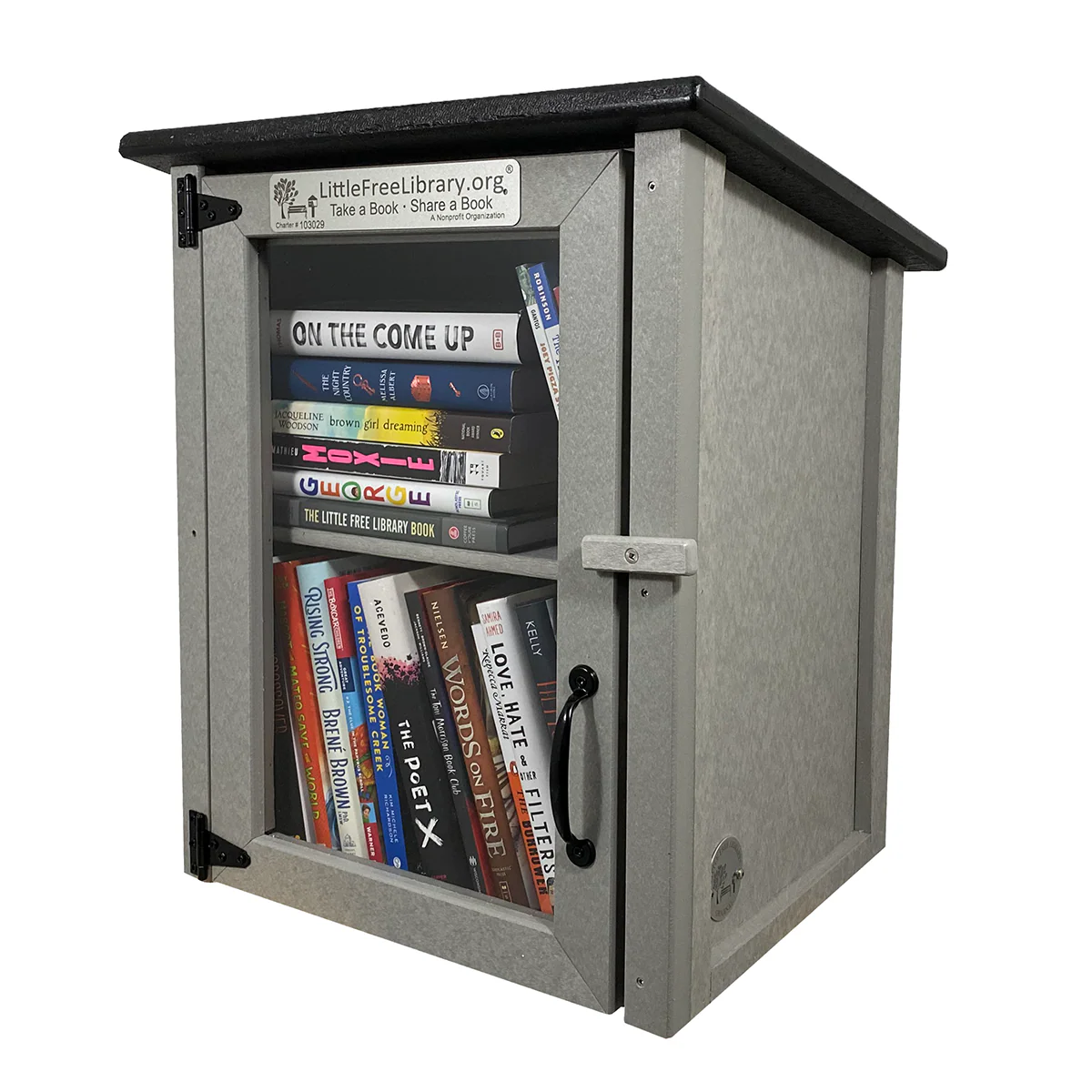 Composite Two Story Gray Kit Little Free Library - Image 7