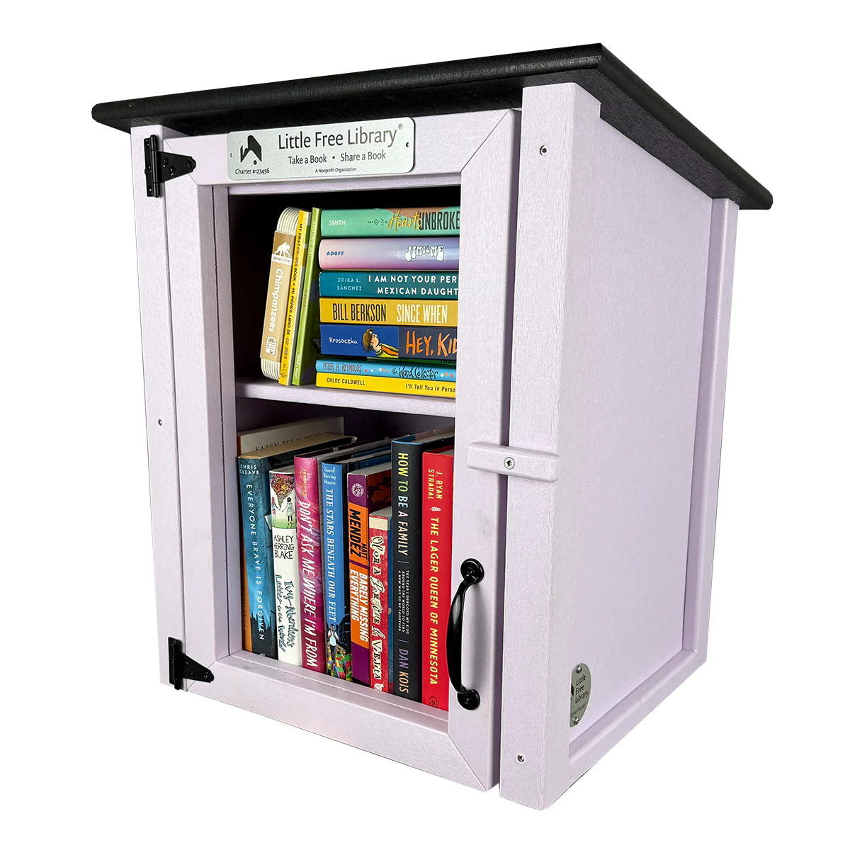 Composite Two Story Lavender Little Free Library - Image 5