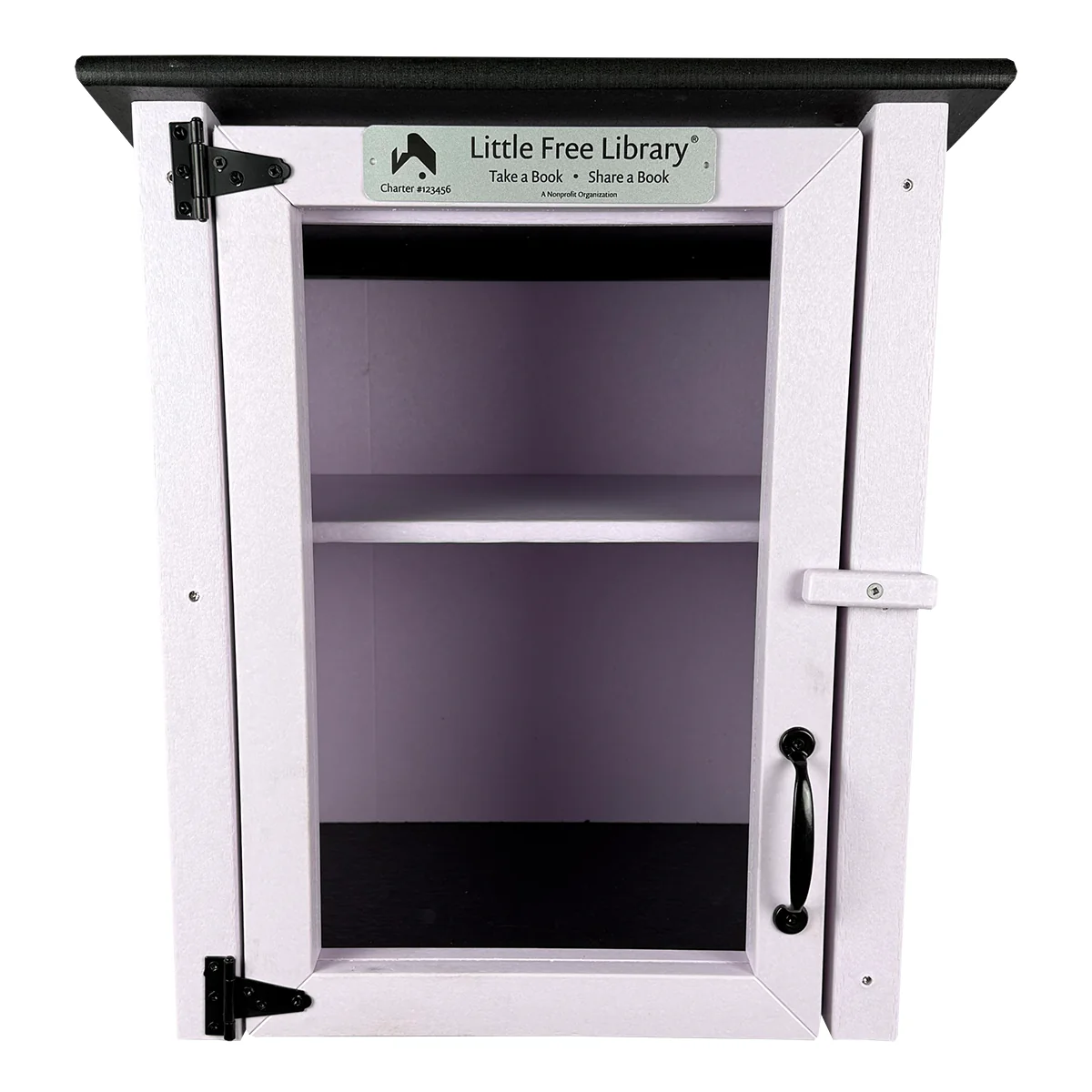 Composite Two Story Lavender Little Free Library - Image 6