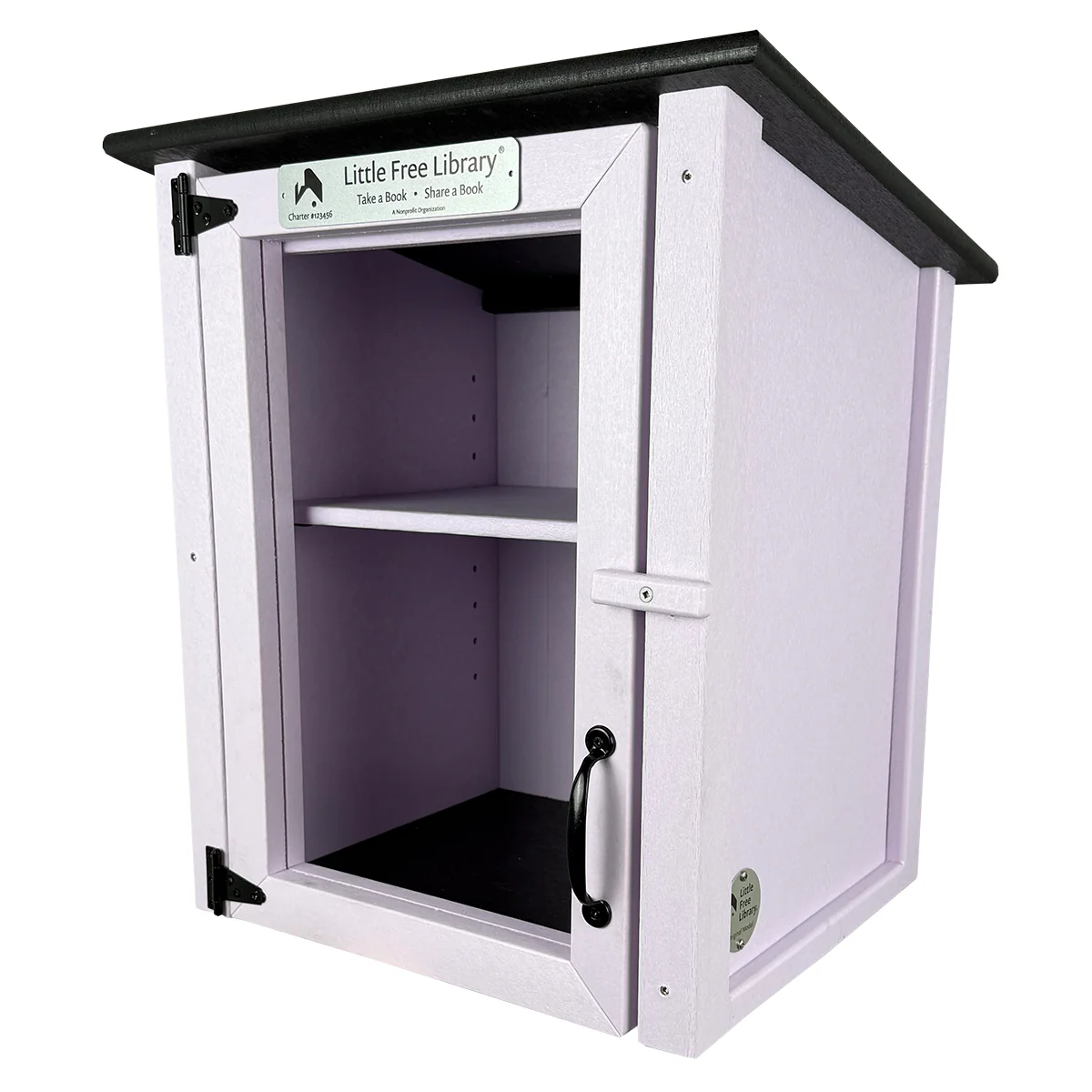 Composite Two Story Lavender Little Free Library - Image 7