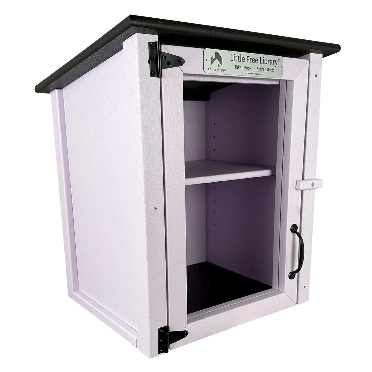 Composite Two Story Lavender Little Free Library - Image 8