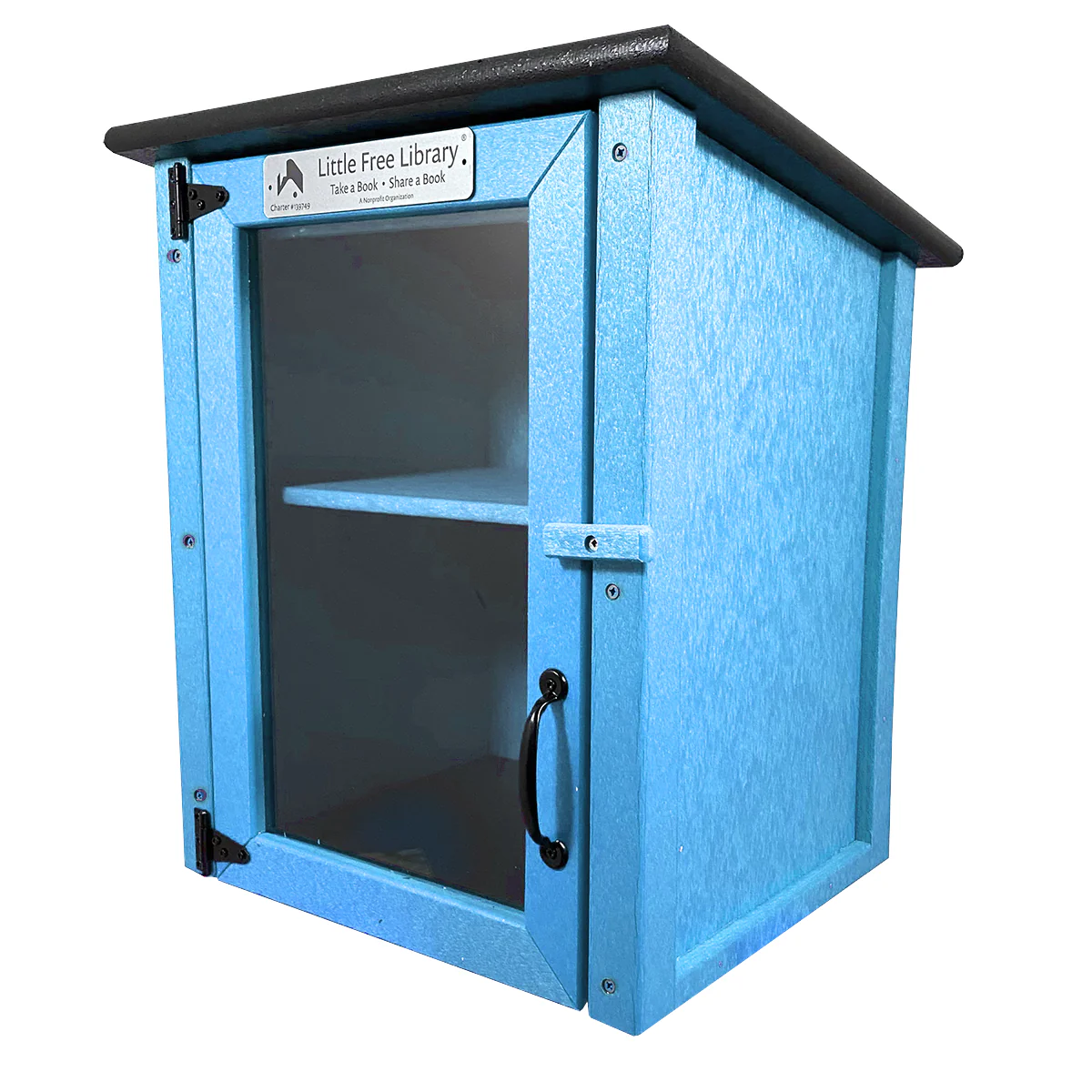 Composite Two Story Light Blue Kit Little Free Library - Image 10