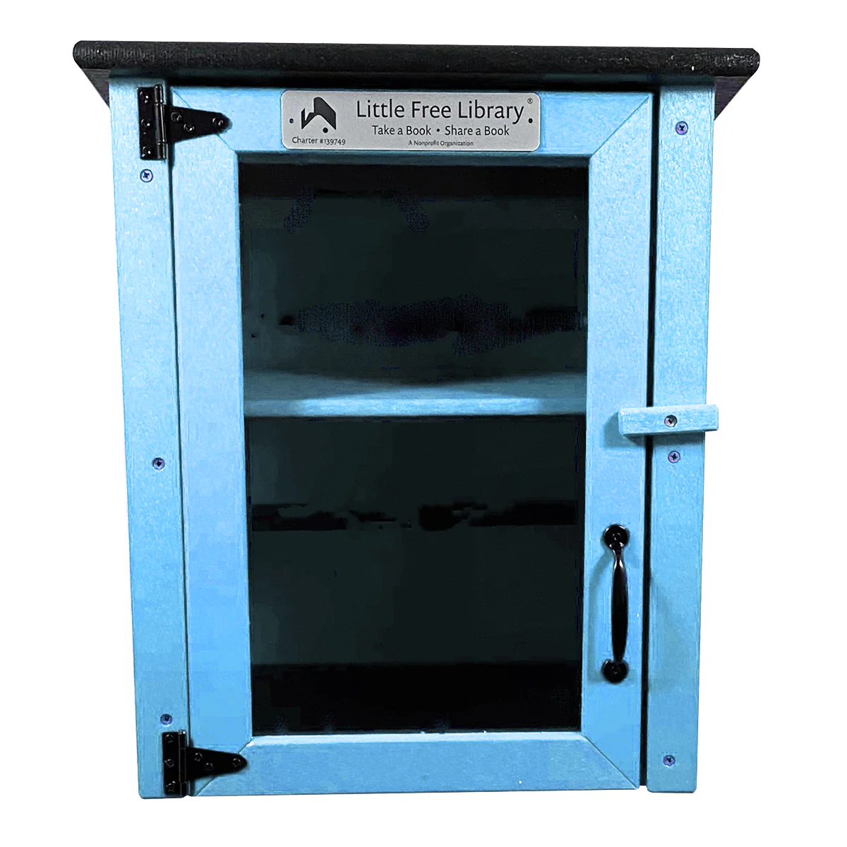 Composite Two Story Light Blue Kit Little Free Library - Image 6