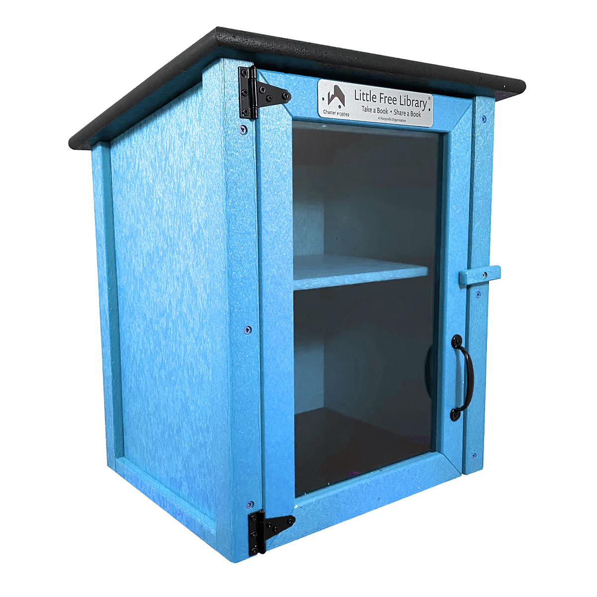 Composite Two Story Light Blue Kit Little Free Library - Image 7