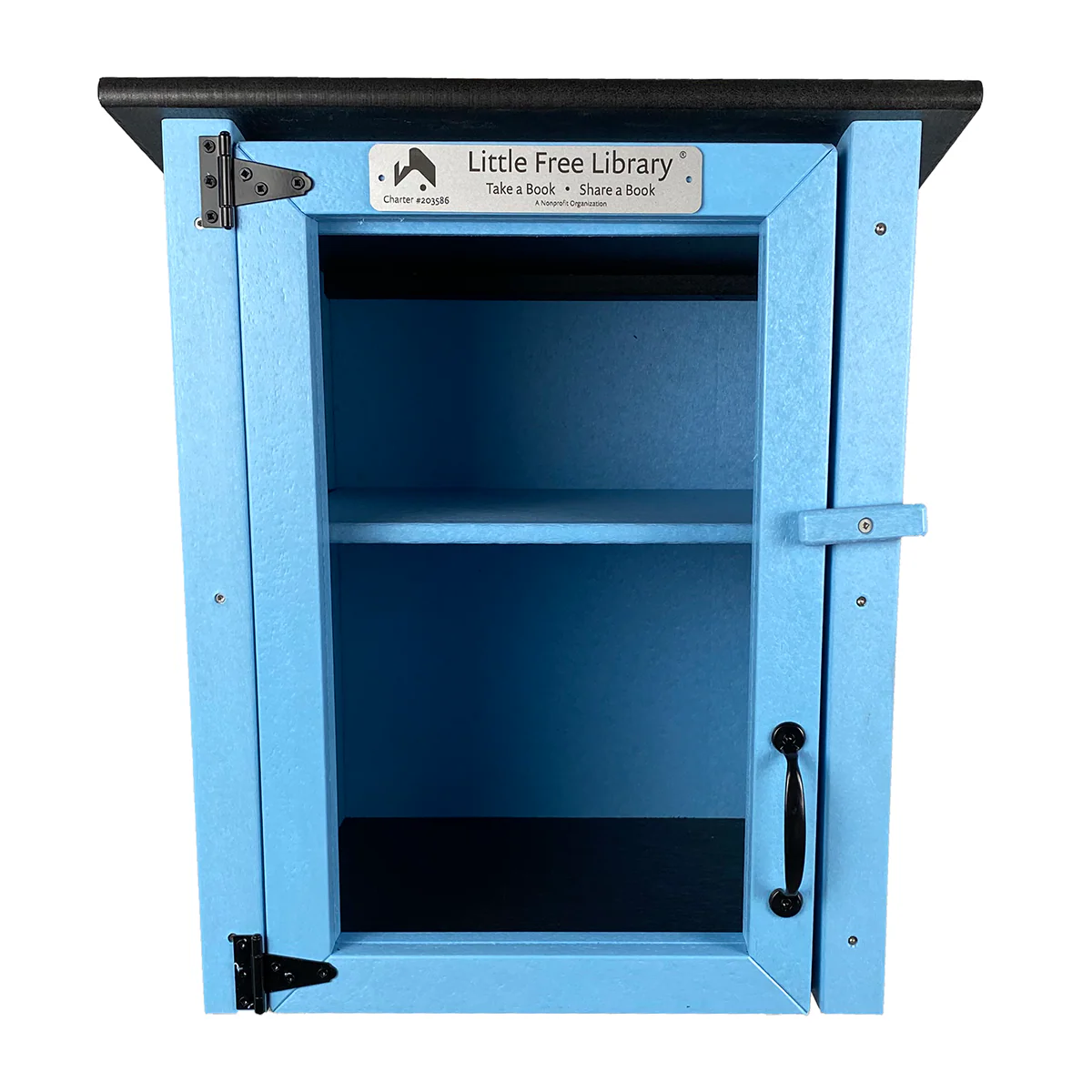 Composite Two Story Light Blue Little Free Library - Image 8