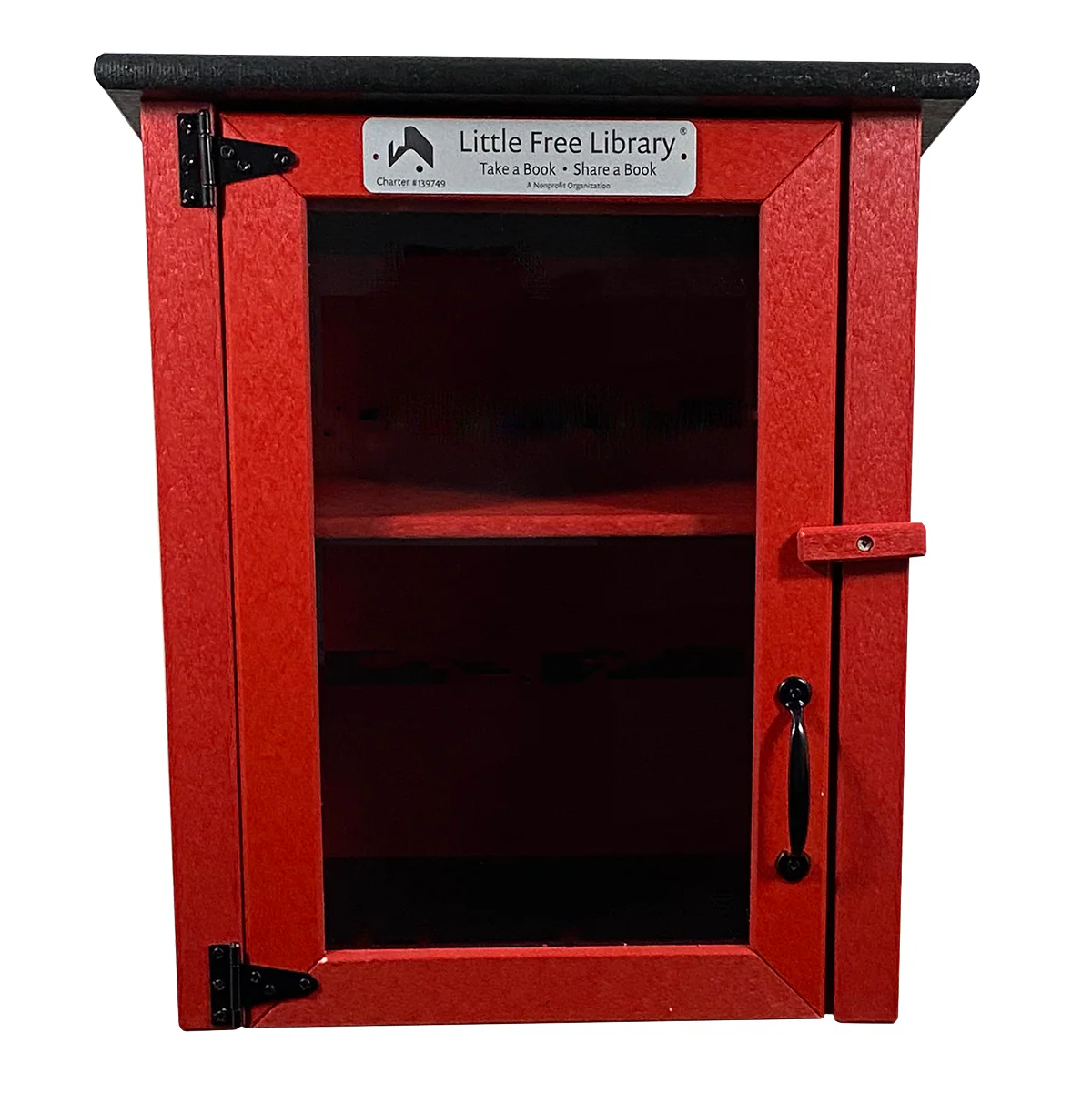 Composite Two Story Red Little Free Library - Image 9