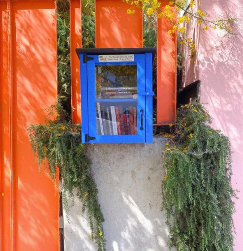 Composite Two Story Blue Kit Little Free Library - Image 3