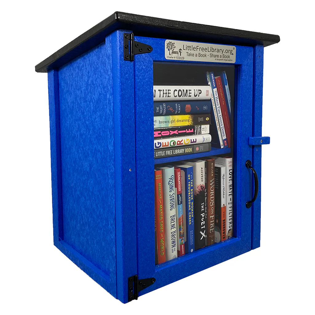 Composite Two Story Blue Kit Little Free Library - Image 5