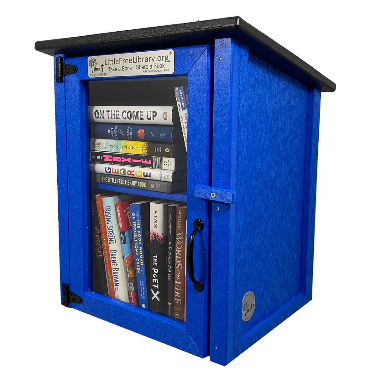 Composite Two Story Blue Kit Little Free Library - Image 8