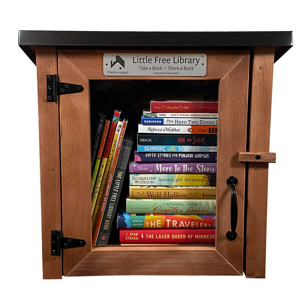 Cottage Stained Little Free Library - Image 3