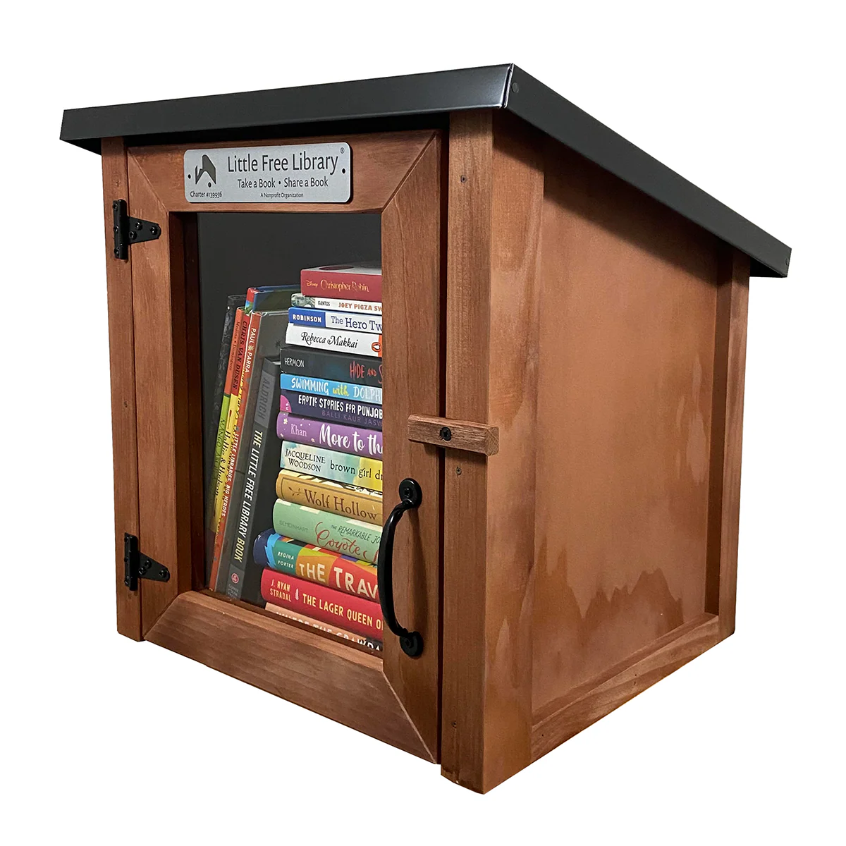 Cottage Stained Little Free Library - Image 4