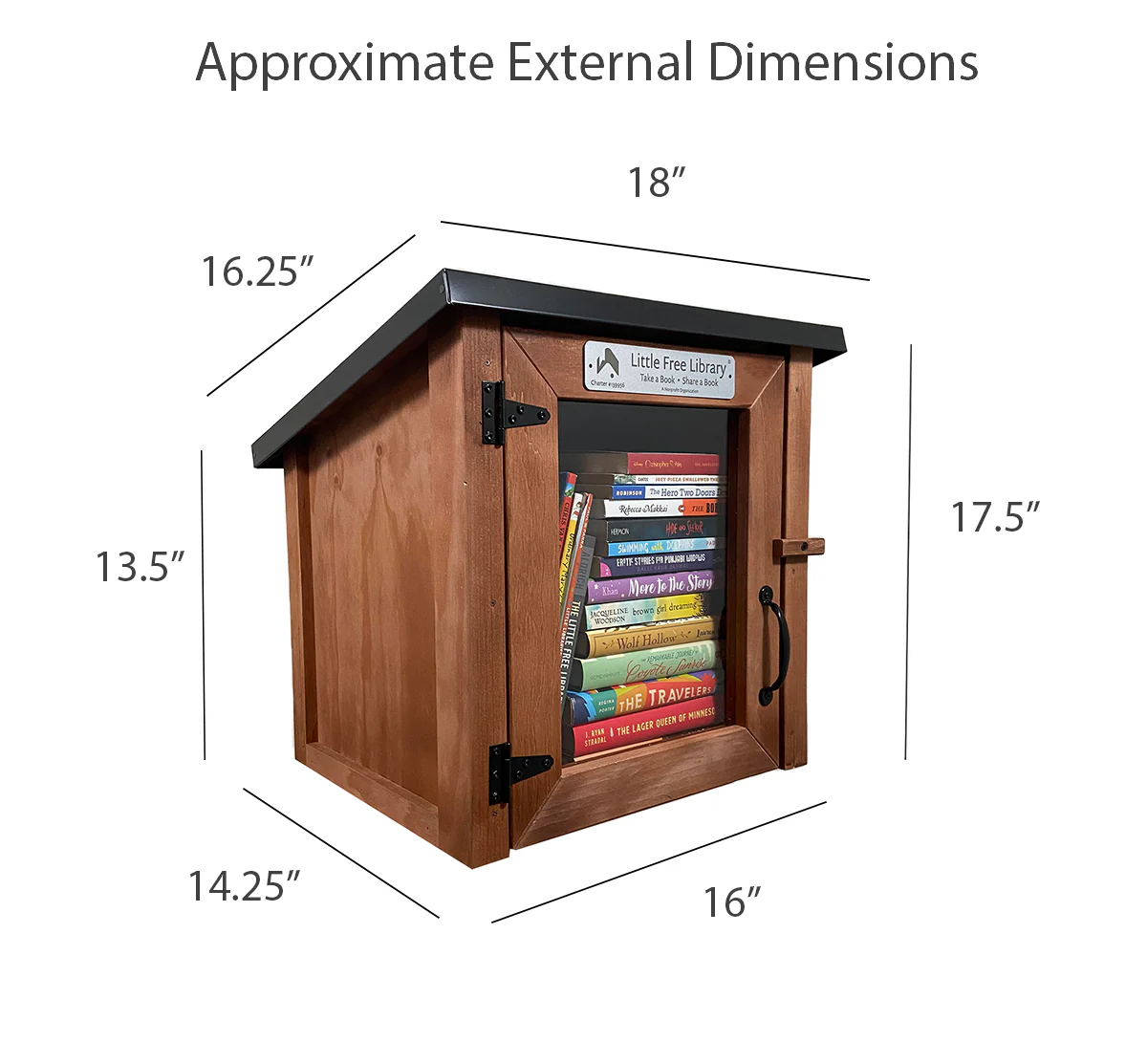Cottage Stained Little Free Library - Image 5