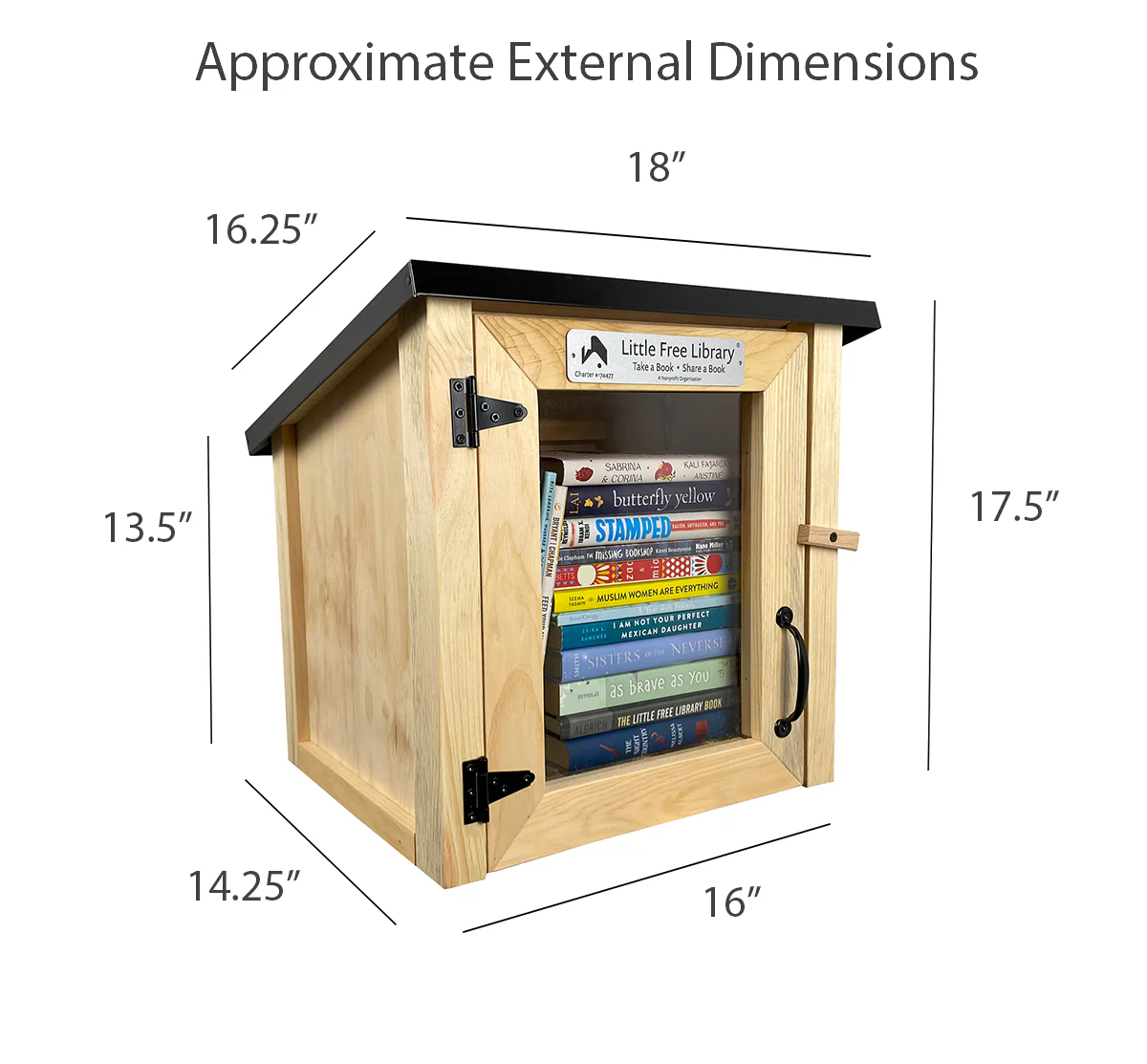 Cottage Unfinished Little Free Library - Image 4