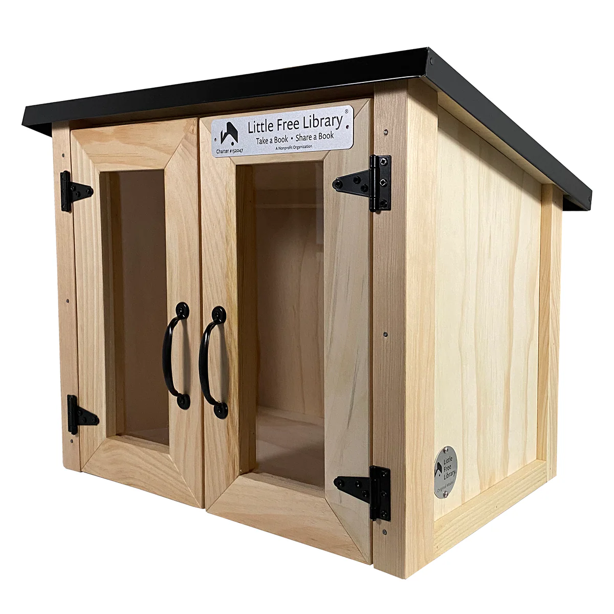 Double Door Cottage Kit Unfinished Little Free Library - Image 12