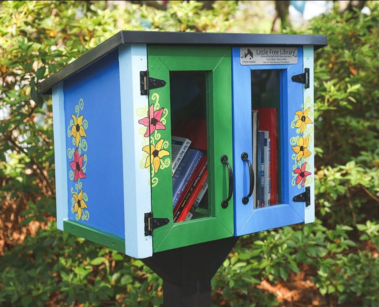 Double Door Cottage Unfinished Little Free Library - Image 3