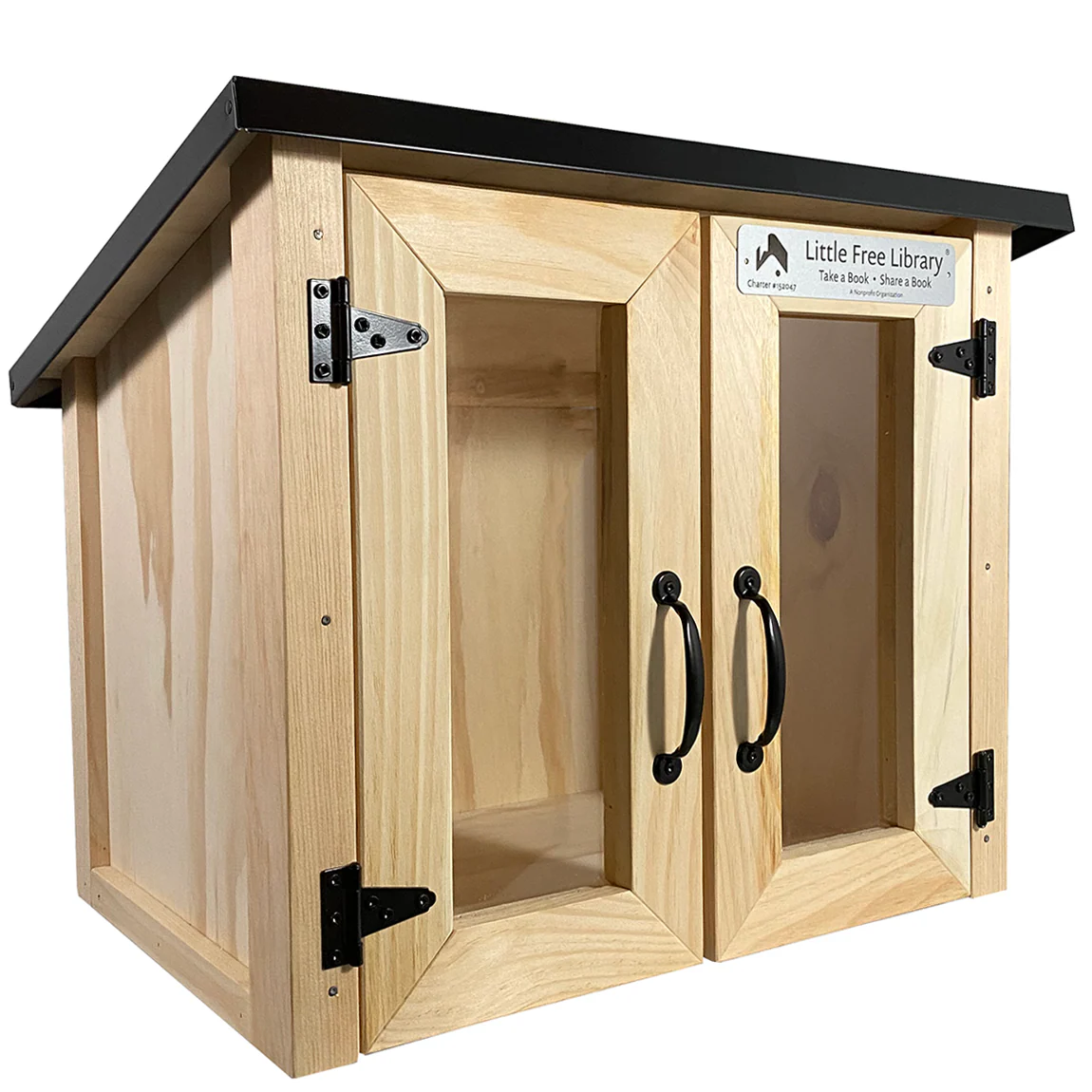 Double Door Cottage Unfinished Little Free Library - Image 12