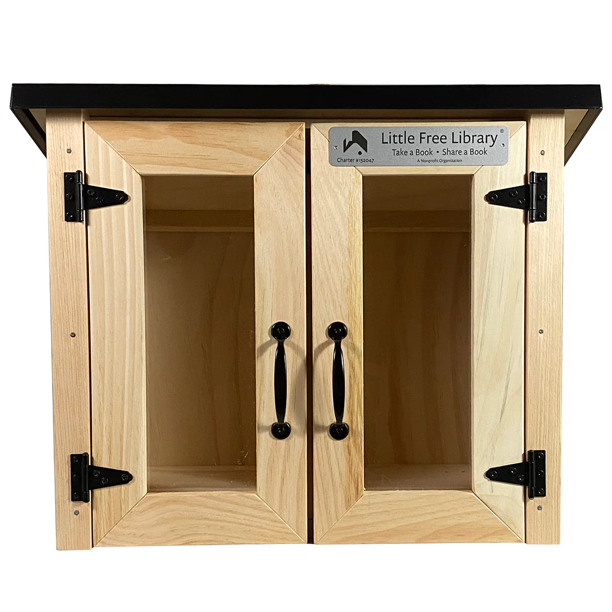 Double Door Cottage Unfinished Little Free Library - Image 13