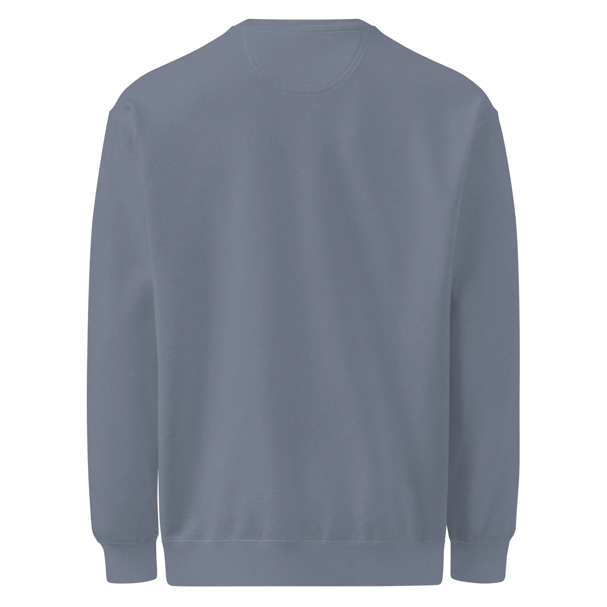 Embroidered Blue Library Crewneck Sweatshirt - Image 3