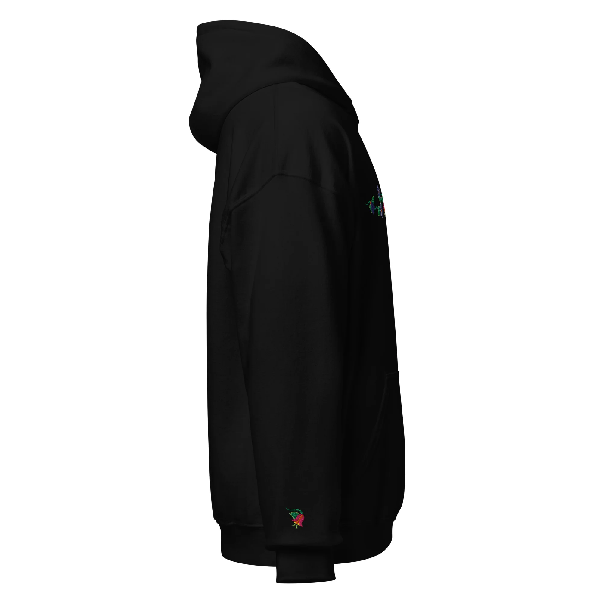 Floral-Embroidered Hoodie Sweatshirt - Image 6