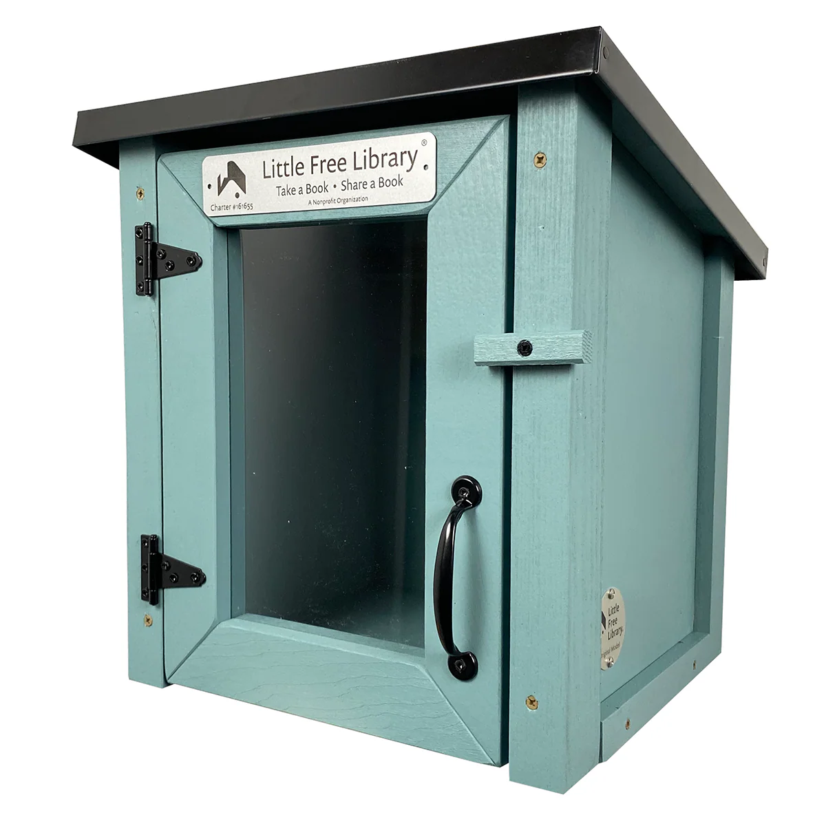 Mini Shed Light Blue Kit Little Free Library - Image 10