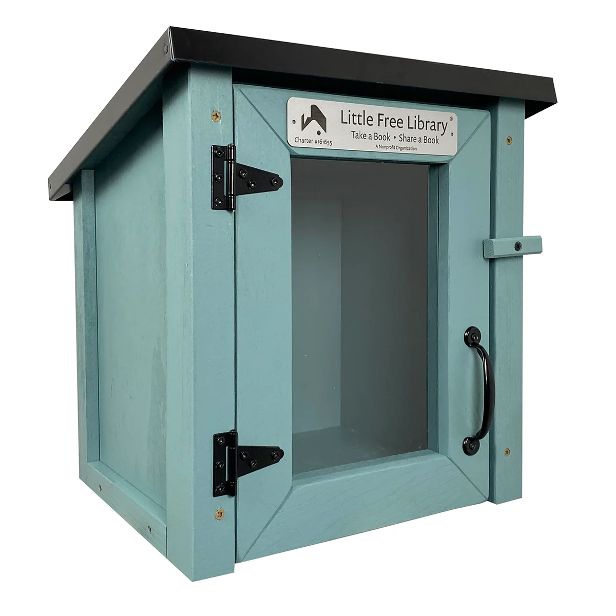 Mini Shed Light Blue Kit Little Free Library - Image 8