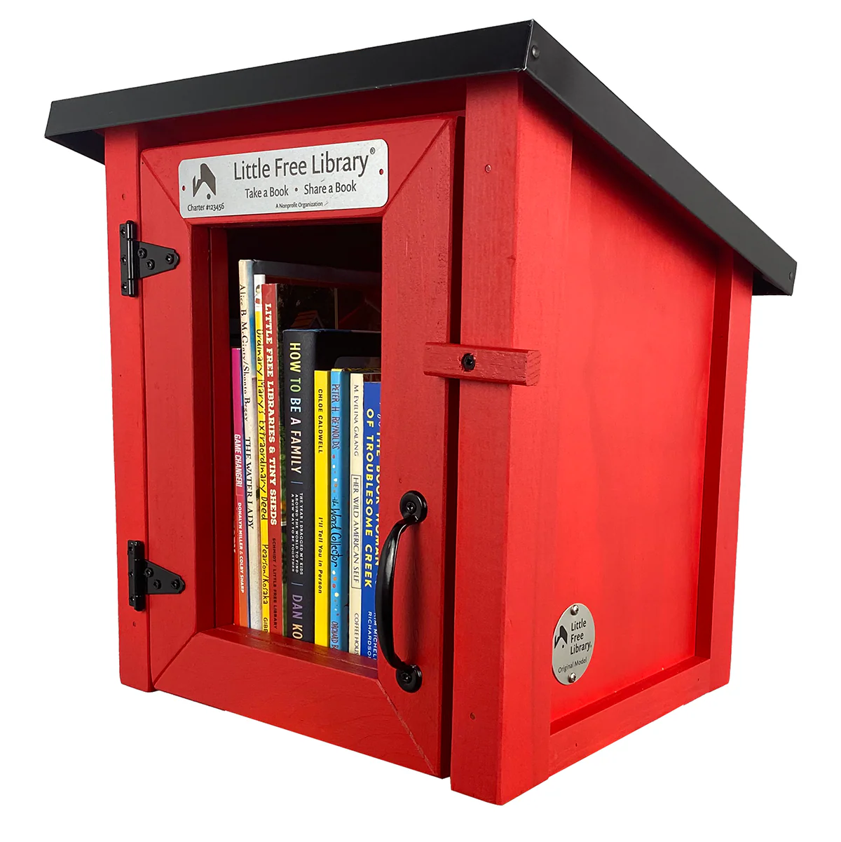 Mini Shed Red Little Free Library - Image 3