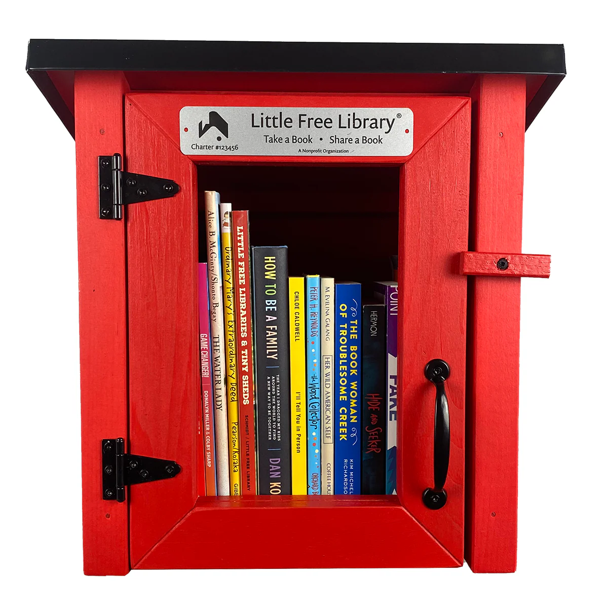 Mini Shed Red Little Free Library - Image 4