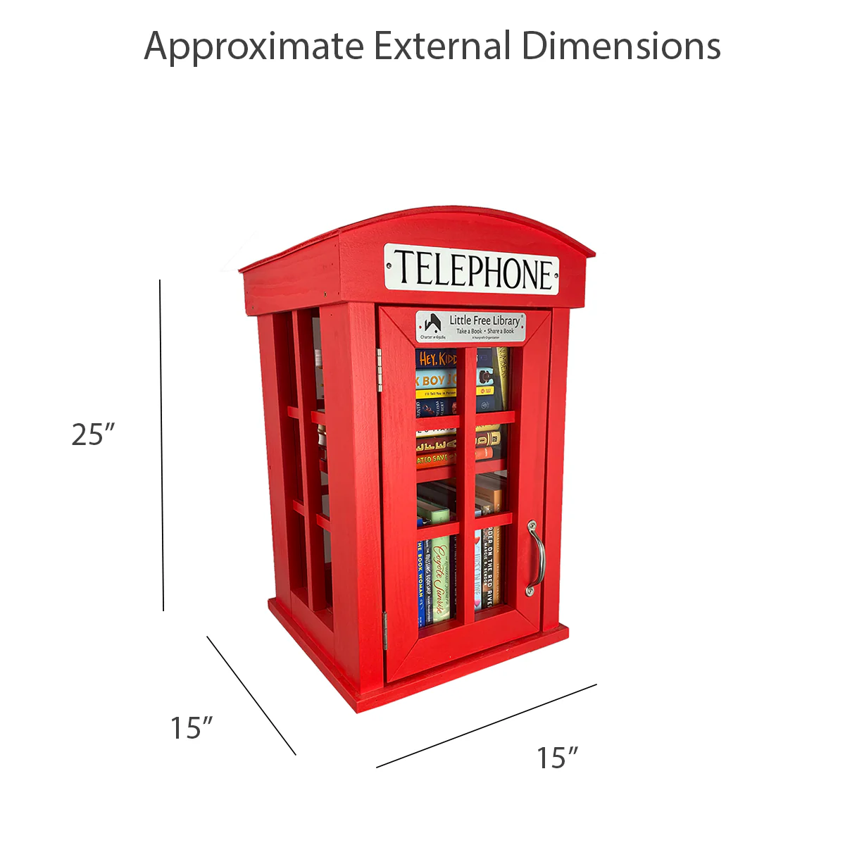Telephone Booth Little Free Library - Image 10