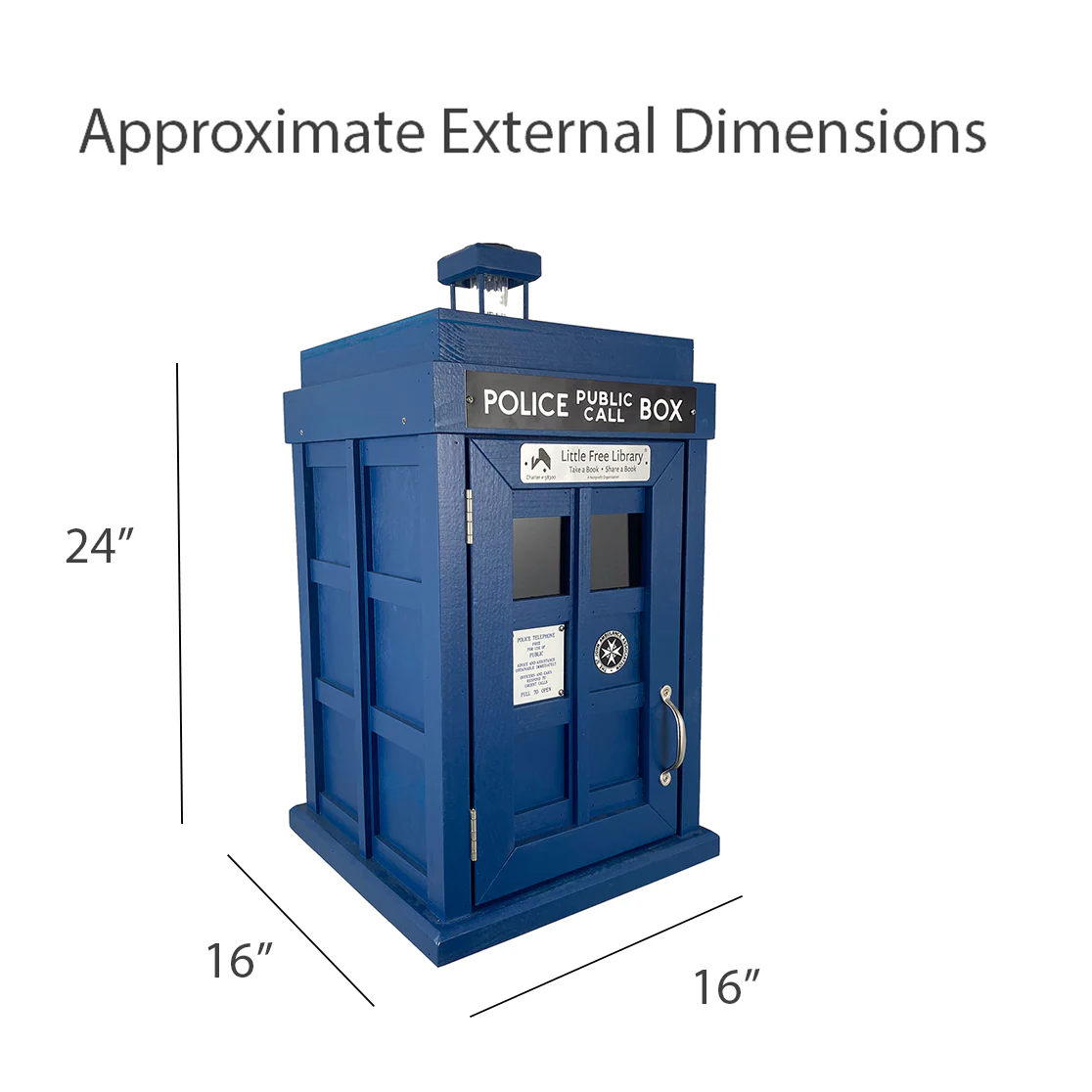 TARDIS Little Free Library - Image 11